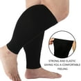 thumbnail image 3 of Plus Size Compression Sleeves for Calves Women Wide Calf Compression Legs Sleeves Men XL, Relieve Varicose Veins, Edema, Swelling, Soreness, Shin splints, for Work, Travel, Sports and Daily Wear, 3 of 7
