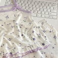 thumbnail image 4 of KPOPLK Girls Tank Top Pajamas Summer Baby Girls Cotton Shorts PJS Set Infant Clothes for Tween/Teens Purple Size 18-24 Months, 4 of 4