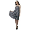 thumbnail image 3 of Moomaya Loungewear Beach Dress Sundresses For Women Printed Crepe Smocked Dress, 3 of 6