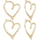 thumbnail image 1 of 1 caja de 10 dijes de corazón grandes chapados en oro de 14 quilates con forma de corazón hueco para hacer collares, pendientes, joyas, manualidades y bodas., 1 of 5