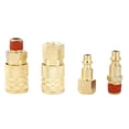 thumbnail image 1 of NPT 1/4 Inch 12-Piece Pneumatic Quick Connect Set: Rust-Resistant Brass-Plated Iron Couplers with Sealing Coating, Easy Plug/Unplug, Transparent Storage Box - Includes 6 Male, 4 Female, 1 Female, 1 of 6