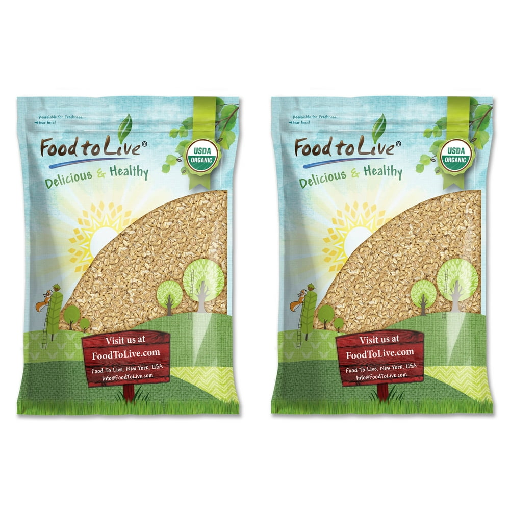 Organic Rolled KAMUT® Khorasan Wheat Flakes, 12 Pounds NonGMO, Made