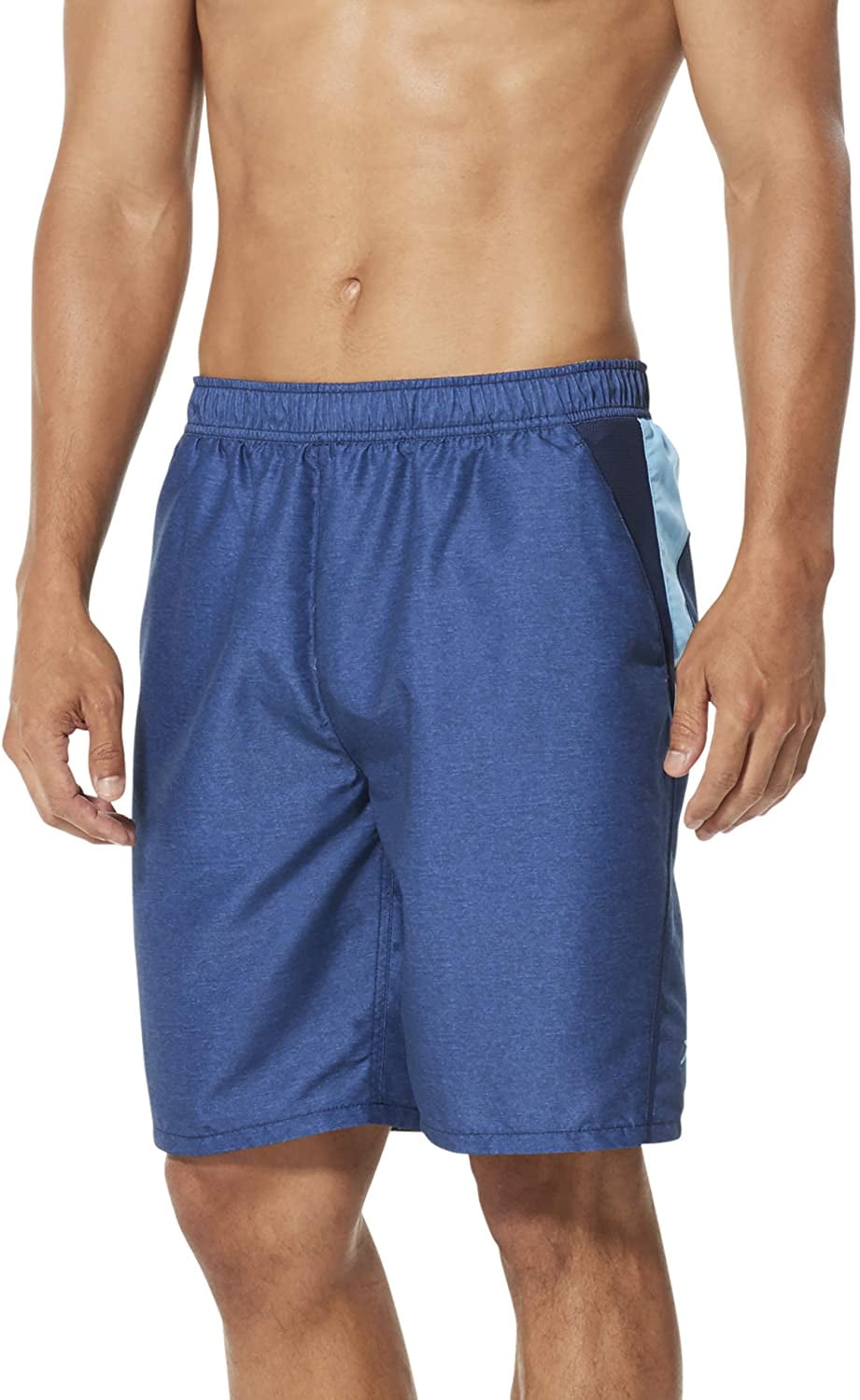 Speedo Men's Swim Trunk Knee Length Cutback Volley Solid Walmart Canada