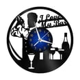 thumbnail image 2 of I Love My Bar 12 Inch Vinyl Record Wall Clock - Silent, Creative, and Unique Clock for Living Room, Entryway, or Bedroom Decor - Perfect Gift Idea(12 inchs B with LED), 2 of 6