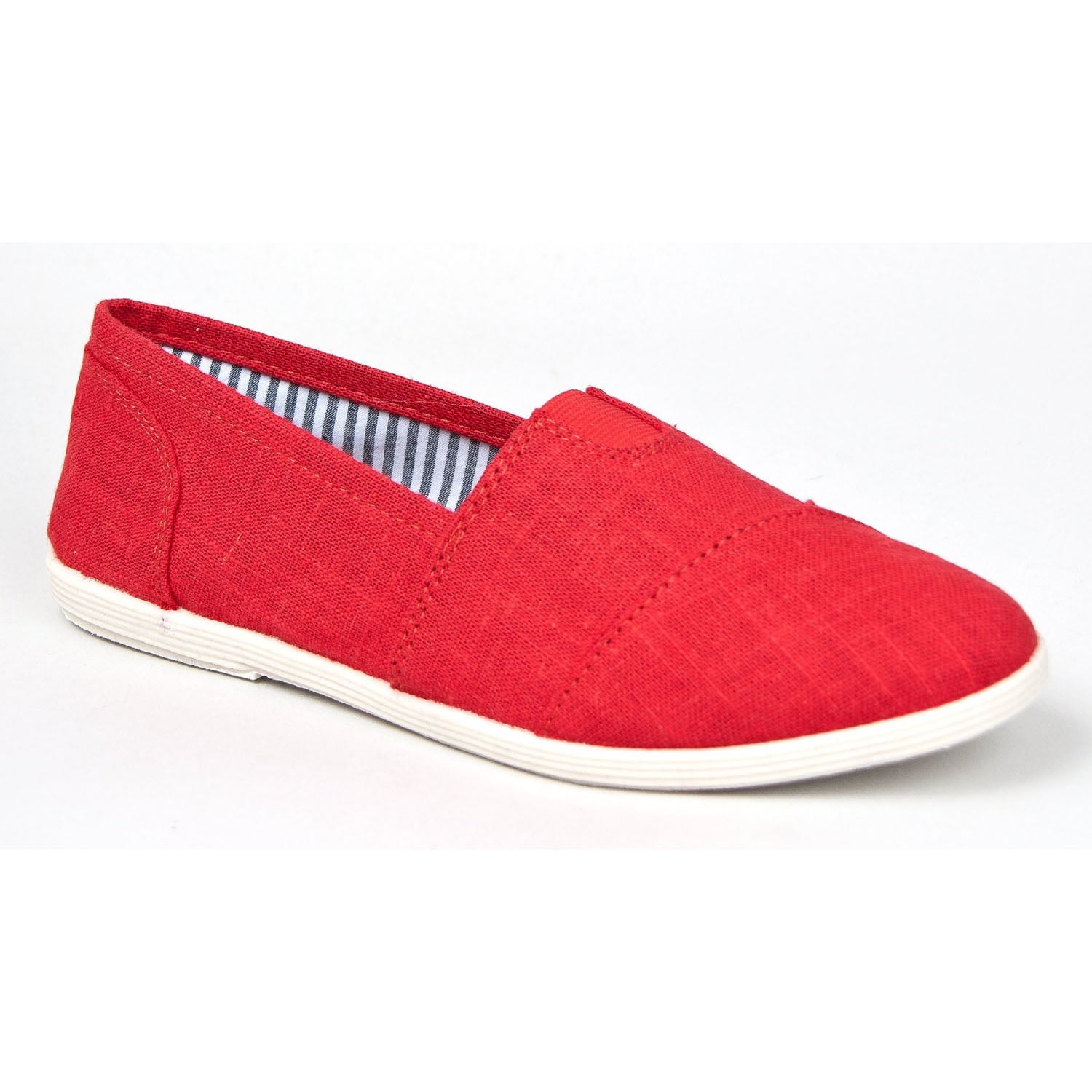 Soda OBJECT Women's Mock Tom's Slip On Canvas Linen Flats - Walmart.com