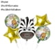 thumbnail image 4 of piezas de globos de helio de aire con diseño de animales de la selva, tigre, león, mono, cebra, jirafa, vaca, para niños, talla S, 4 of 5
