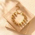 thumbnail image 5 of HOOUN Gold Plated Rolo Link Chain Bracelet Delicate Light Weight Bracelet, 5 of 5