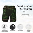 thumbnail image 3 of Fuzoiu Framed Greenery Wall Art Print Men's Swim Shorts,Quick-Dry Double-Layer Swim Trunks,Board Trunks,Beach Shorts Swimwear Bathing Suits-XX-Large, 3 of 6