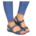 thumbnail image 3 of Womens Ladies Open Toe Solid Wedges Causal Shoes Outdoor Beach Sandals, 3 of 9