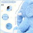 thumbnail image 4 of MorisMos Elefante de peluche XXL, elefante de peluche grande de 50 cm, peluche azul, muñeco de peluche tierno, regalo de cumpleaños para niños, bebés, niñas y niños, 4 of 5