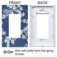 thumbnail image 3 of Yayeee Rocker Switch Wall Plate 1-Gang 4.6"x2.9" Home Decorative Outlet Cover, Floral Ocean Waves, 3 of 6