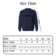 thumbnail image 5 of Gildan Men’s Heavy Blend Casual Crewneck Sweatshirt, Pullover Casual Fleece, Navy, 3XL, 5 of 5