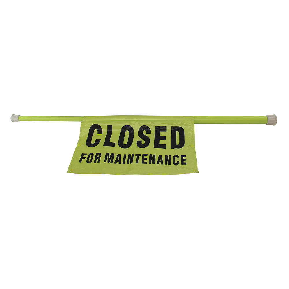 Eng Door Barricade Sign Closed for Maint