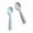 Grey + Aqua, variant on Silicone Miniware Training Spoon Cutlery
