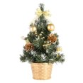 thumbnail image 1 of Graflsoa Miniature Holiday Tree Decoration - 30cm Artificial Christmas Tree for Festive Home Decor, Available in Gold and Other Colors, Perfect for Gifts and Tabletop Display, 1 of 6