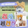 thumbnail image 4 of Diadema con lazo bonito, diadema plisada elástica para perros, mascotas pequeñas y medianas, tocados para mascotas a la moda MFZFUKR CPB-DE-LYY2151-5, 4 of 5