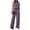 EF33_Purple, variant on Womens 2 Piece Lounge Set Summer Travel Outfits Sweatsuit Mock Neck Tank Top Wide Leg Pants with Pockets Casual Activewear Black M
