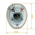 Wovilon Halloween Decor Halloween Scary Spider Toilet Sticks Wall