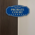 thumbnail image 5 of Victorian Plus Probate Court Wall or Door Sign Leather | Legal and Courtroom Decoration - Large, 5 of 8