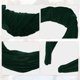 thumbnail image 3 of Diadema Anudada Ancha Unique Bargains de terciopelo Verde oscuro, 3 of 7