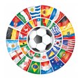 thumbnail image 3 of Cuadros Decorativos 5D fútbol bandera mosaico redondo taladro diamante pintura Rhinestone imagen para regalos Ehuebsd Nuevos Originales, 3 of 9