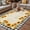 Yellow Black, variant on Summer Sunflowers Outdoor Rug for Patio/Deck/Porch, Non-Slip Large Area Rug 3 x 5 Ft, Country Botanical Flowers Leaves Indoor Outdoor Rugs Washable Area Rugs, Reversible Camping Rug Carpet Runner