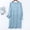 Blue, variant on Naittoop Women Long Sleeve Soft Sleepshirts Crewneck Comfort Nightdress Mid Length Sleepwear Solid Cozy Nightgowns