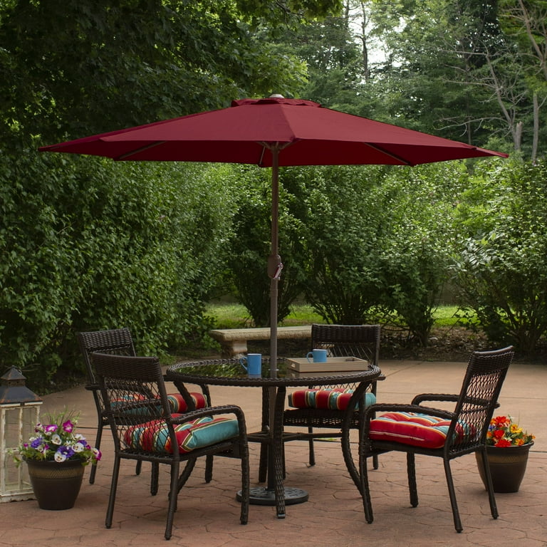 7 1 2 burgundy patio umbrella Northlight 7.5' Outdoor Patio Market Umbrella with Hand Crank
