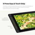 thumbnail image 4 of HUION Kamvas Pro 16 V2 Drawing Tablet with Screen 16K Levels PenTech 4.0 Battery-Free Pen, 15.6" Full-Laminated, Smart Touch Bar & 6 Keys Art Tablet Work with Windows, Mac and Linux, 4 of 10
