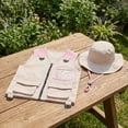 thumbnail image 1 of Chaleco explorador para niños, disfraz de camping, accesorio educativo para fotos, chaleco cargo para niños, sombrero para senderismo, niños y niñas, Rosa, 1 of 8