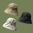 thumbnail image 2 of CoCopeaunts Women Bucket Hat Summer UV Protection Outdoor Caps Ladies Headwear Sunbonnet Men Fisherman Hat with Drawstring, 2 of 8