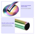 thumbnail image 3 of Unique Bargains 8Pack 7.5' Stainless Steel Spoon Straw Reusable Long Handle Straw Spoon Colorful, 3 of 5