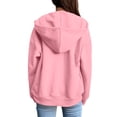 thumbnail image 5 of Zip Up Hoodies Womens 2026 Y2K Casual Long Sleeve Zipper Sweatshirts Fall Winter Comfy Track Jackets with Pockets Light pink S, 5 of 6
