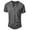 02-Grey, variant on Iceglad Mens Distressed Henley Shirts Retro Short Sleeve Cotton Tee Shirts Casual Button Down Washed T-Shirts