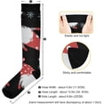thumbnail image 3 of FREEAMG Christmas Decoration Compression Socks for Men & Women Running Stockings Knee High Socks for Gardening Running Cycling Travel and Climbing, 1 Pair, 3 of 7