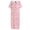 Pink, variant on Women's Nightgown Cotton Sleepshirts Short Sleeve Nightshirt Loose Comfy Pajama Plus Size