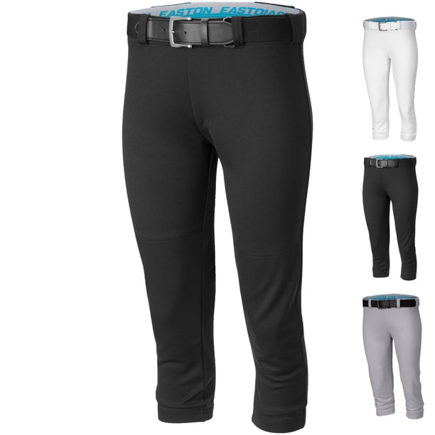 Pantalones de softball Easton para mujer, estándar, negros, talla XS