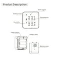 thumbnail image 4 of Graflsoa Wireless Smart Temperature and Humidity Monitor with WIFI Connectivity, ABS White Design, Battery Not Included, 4 of 6