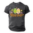 thumbnail image 2 of Camisa Casual de Cuello de la Tripulación de la Impresión de Pascua de Manga Corta de Verano Top Ligero de Poliéster para los Hombres, Camiseta de Manga Corta para el Uso Diario de Primavera Verano, 2 of 9