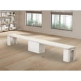 thumbnail image 2 of East West Furniture Xtenczar Banc Moderne Extensible, Fini Blanc, 2 of 8
