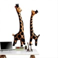 thumbnail image 3 of Giraffe Statue Wooden Giraffe Statue Desktop Decor Giraffe Decor B, 3 of 5