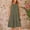 Army Green, variant on Crochet Hollow Halter Dress for Women 2024 Summer Sleeveless Mini Dresses Boho Tiered Flowy A Line Beach Sundress