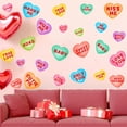 thumbnail image 2 of Valentines Day Heart Shaped Window Clings 11.8×11.8in PVC Colorful Stickers for Room/Bathroom Decorations (3 Sheets), 2 of 6