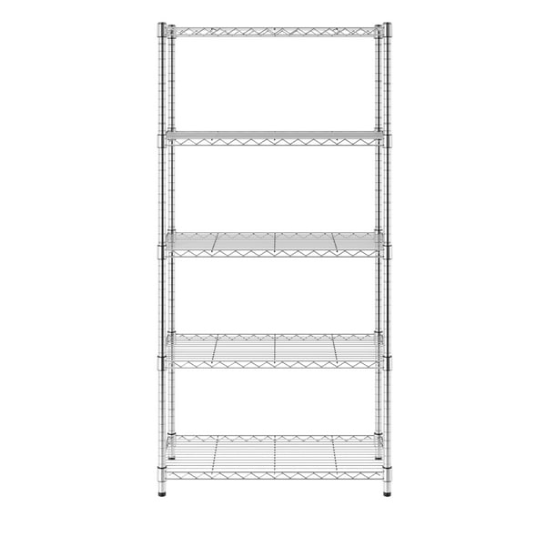 SafeRacks 30"x14"x60" 5Tier Steel Wire Shelving with Adjustable