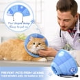 thumbnail image 4 of Walbest Cat Cone Collar, Soft Comfortable Cat Recovery Collar for Post-Surgery Healing And Anxiety Prevent Adjustable Breathable for Cat, 4 of 10