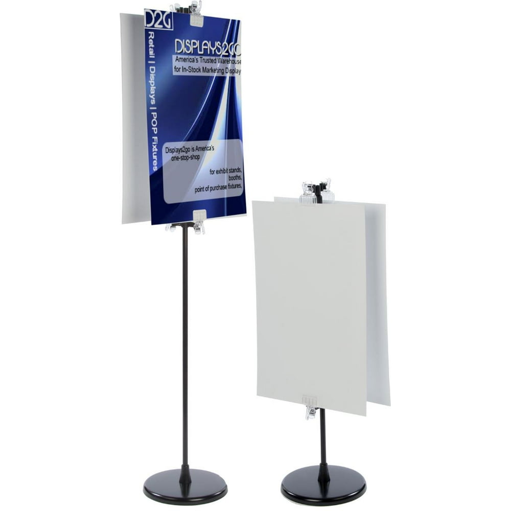 Floor Sign Stand for Posters, 24" x 36", Coroplast Board Included
