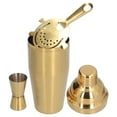 thumbnail image 1 of Ensemble de Cocktail à la Mode 750ml Barware Kit d'Outils en Acier Inoxydable avec Tamis Mesure Tasse Shaker pour Barman BarGolden Ensemble, 1 of 4