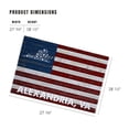 thumbnail image 3 of Lantern Press 1000 Piece Jigsaw Puzzle, Alexandria, Virginia, Distressed Flag, 3 of 5