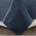 thumbnail image 2 of Harper Lane Trista Chevron Stitch 3-piece Quilt Set Charcoal Twin/Twin-XL, 2 of 3