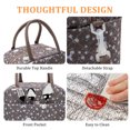 thumbnail image 6 of MEXS Lunch Bag for Women Reusable Lunch Box Quilted Puffer Large Capacity Insulated Cooler Tote Bags Work Travel Picnic, 6 of 7